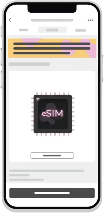 how eSIM works - step 1
